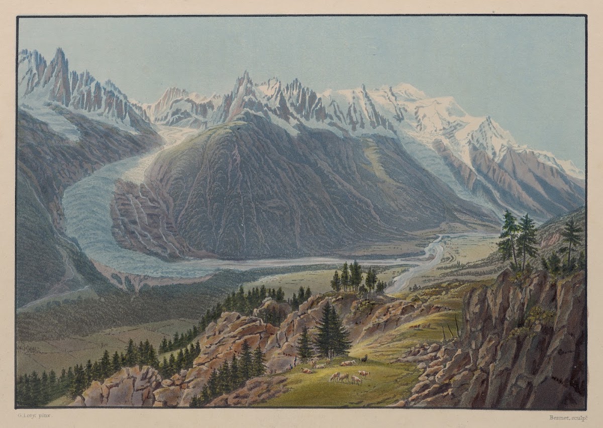 Vue prise de la Flégère 1915 1945
