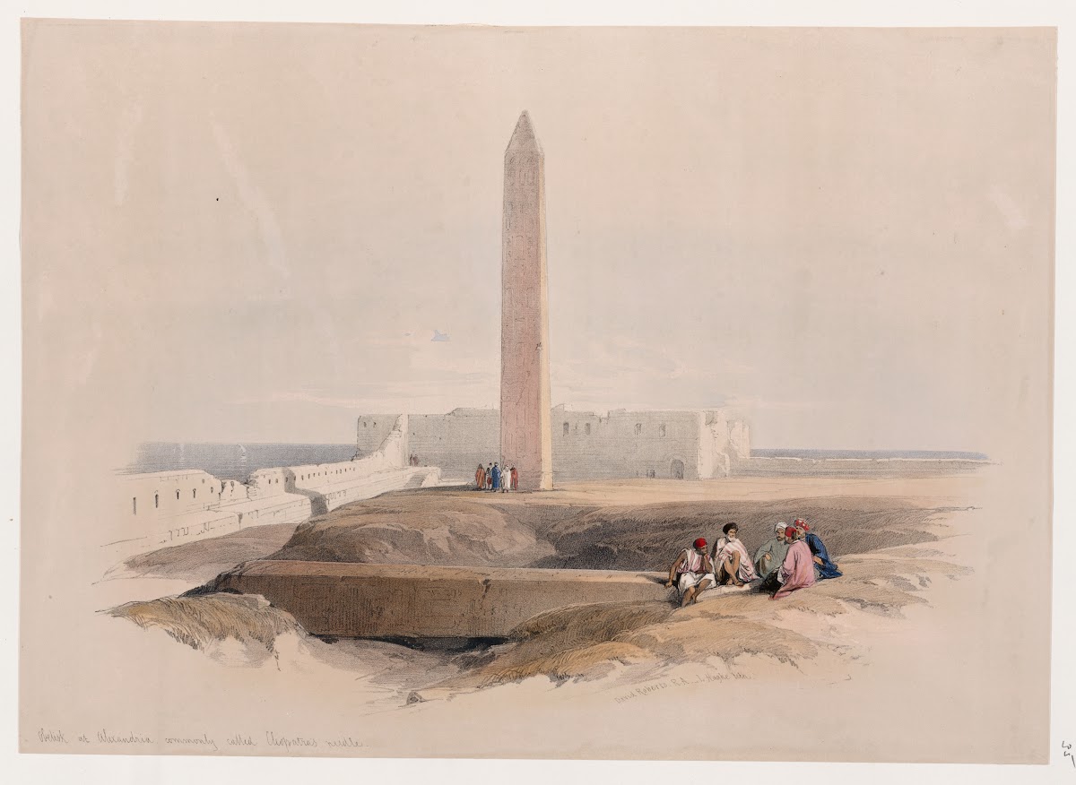 Obelisk at Alexandria commonly called Cleopatras needle 1846 1849