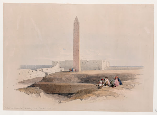 Obelisk at Alexandria commonly called Cleopatras needle 1846 1849