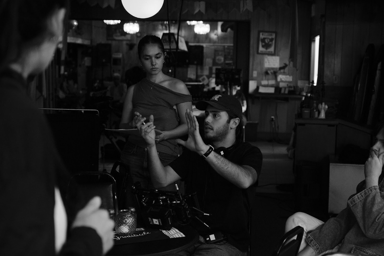 Behind the scenes - on location during the East of Hollywood shoot