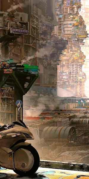 Artwork, Futuristic City, Cyberpunk, Cyber City, Science Fiction 4K Wallpaper Background