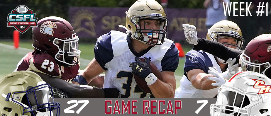 Week #1 Game Recap: Navy 27, Chestnut Hill