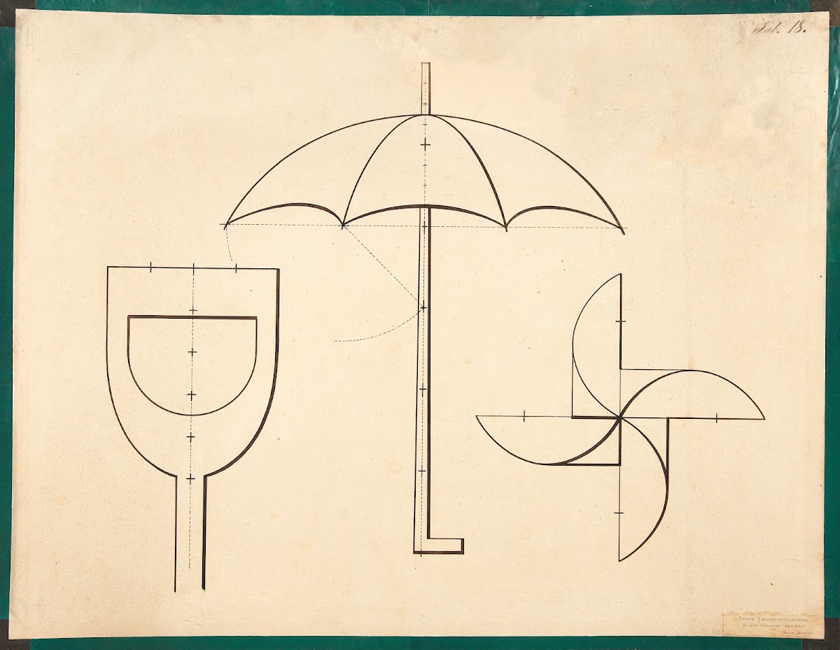 Shovel handle umbrella ship propeller 1900