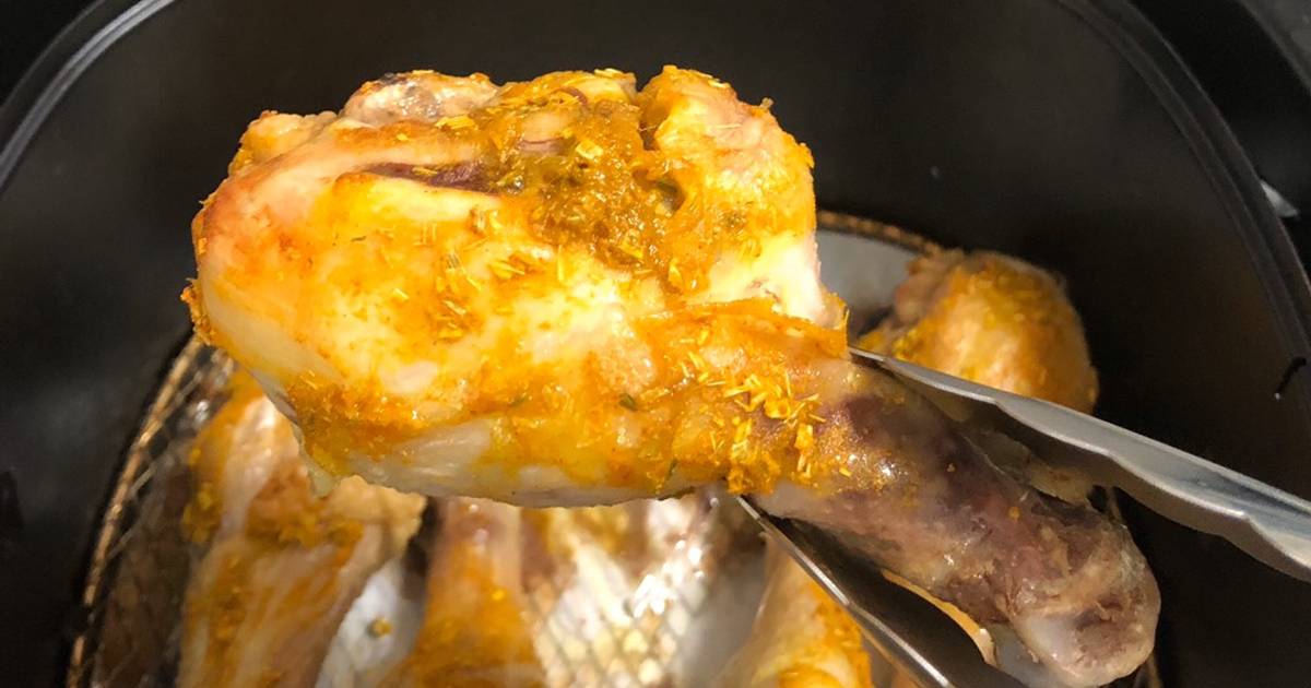 Đùi gà sả nghệ-eatclean - Air fryer