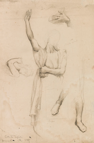 Quatre études pour la fille de Jephté 1885