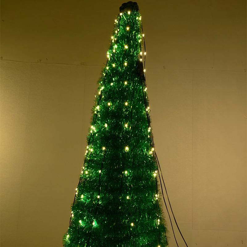 LED-Weihnachtsbaumspitze mit Lichtdraht, 3 m, USB