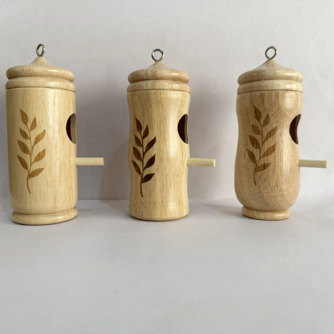 Wooden hummingbird house, 13x5 cm