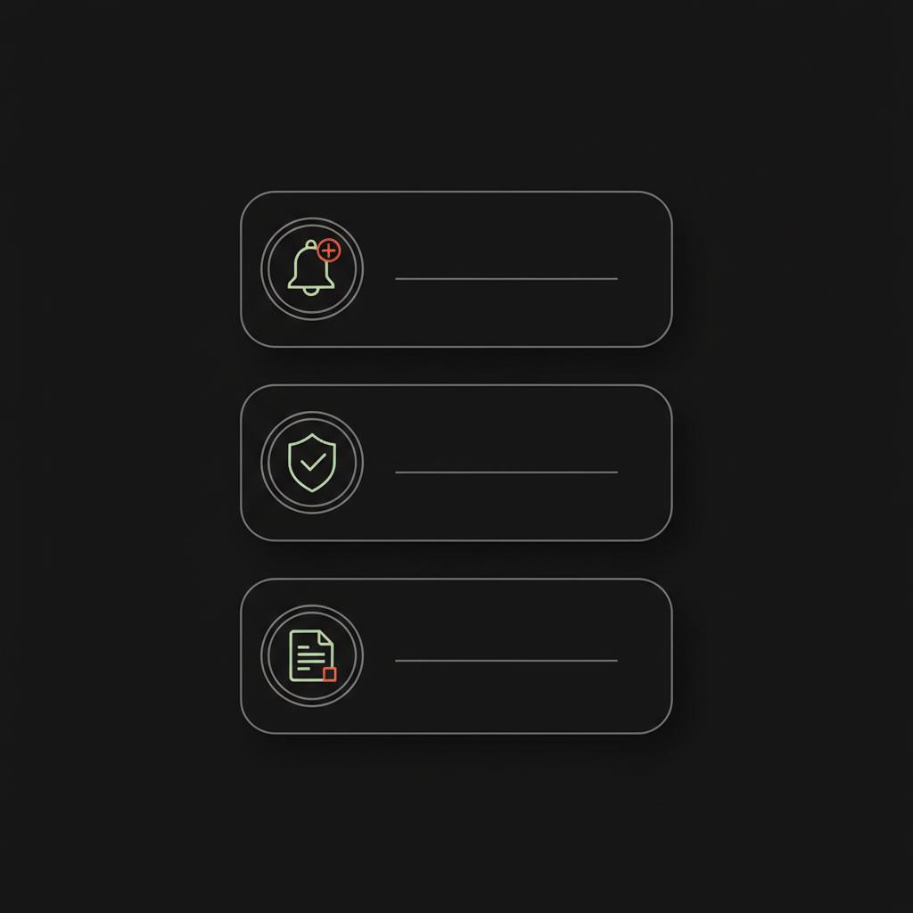 Minimal 2D vector checklist with subscribe, secure, and document icons on black background in Social Success Hub palette — can you get Twitter verified for free