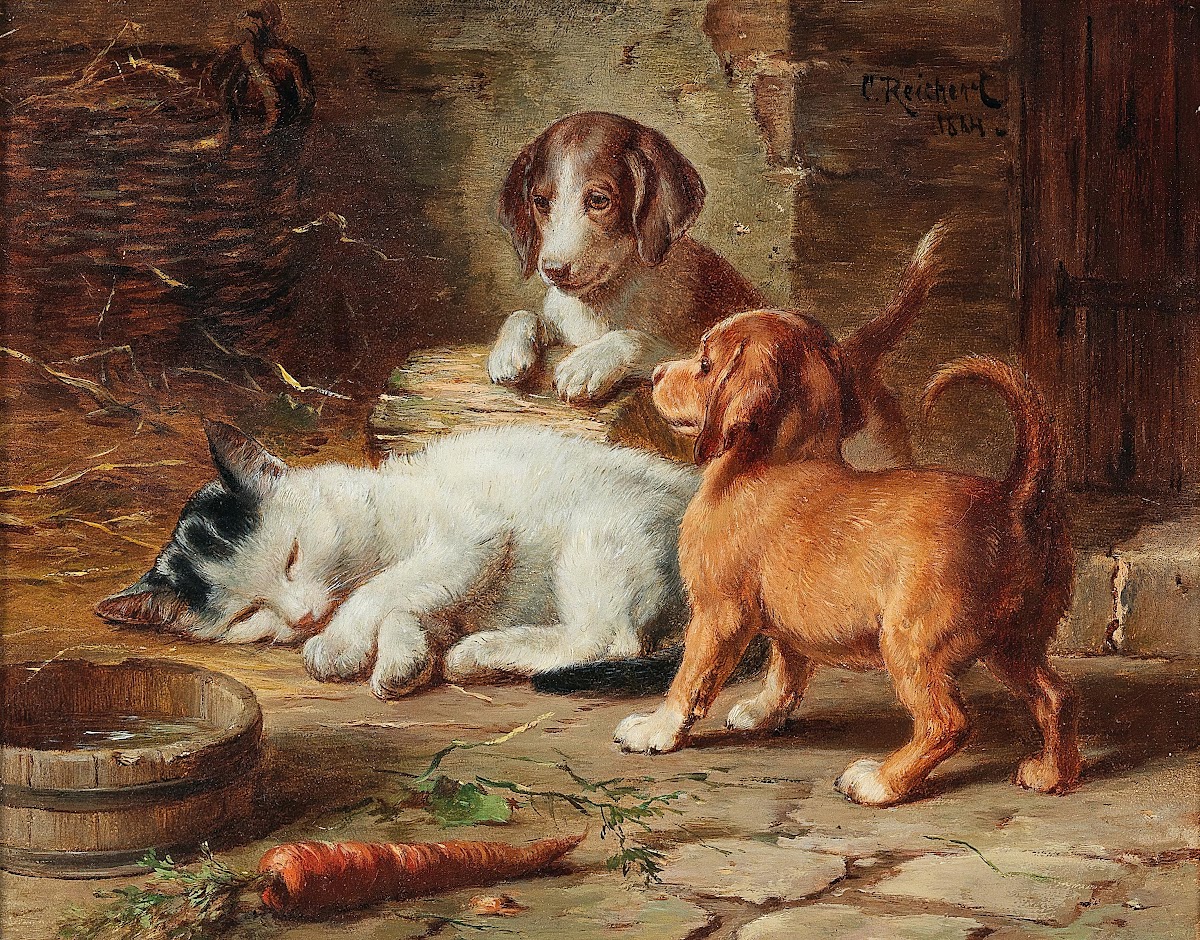 The Puppies Are Awake 1884
