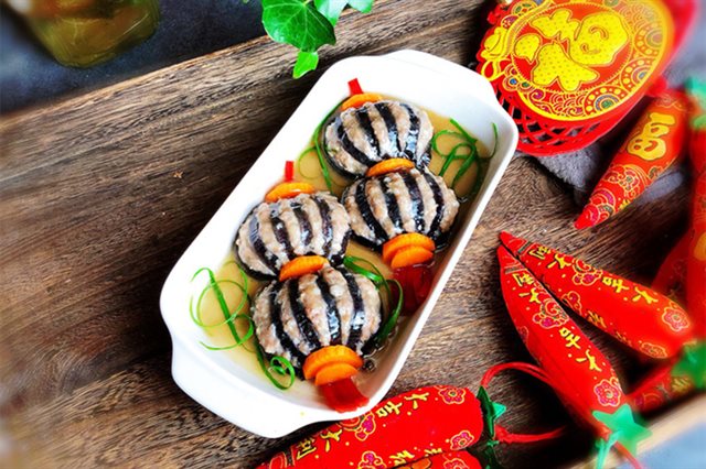 Cà Tím Nhồi Thịt Hấp Lồng Đèn