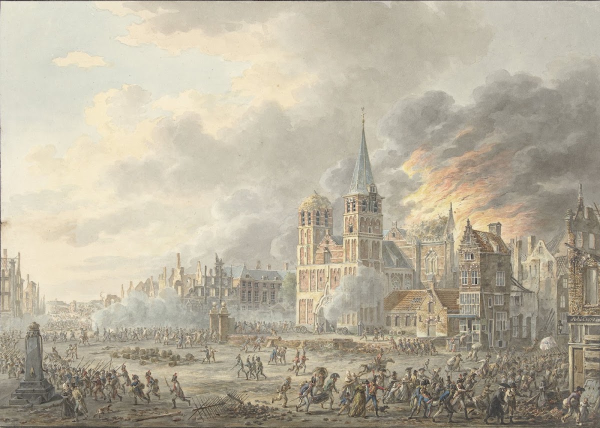 De inneming van een stad door Franse troepen 1801