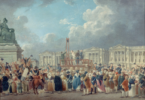 Une exécution capitale place de la Révolution 1793