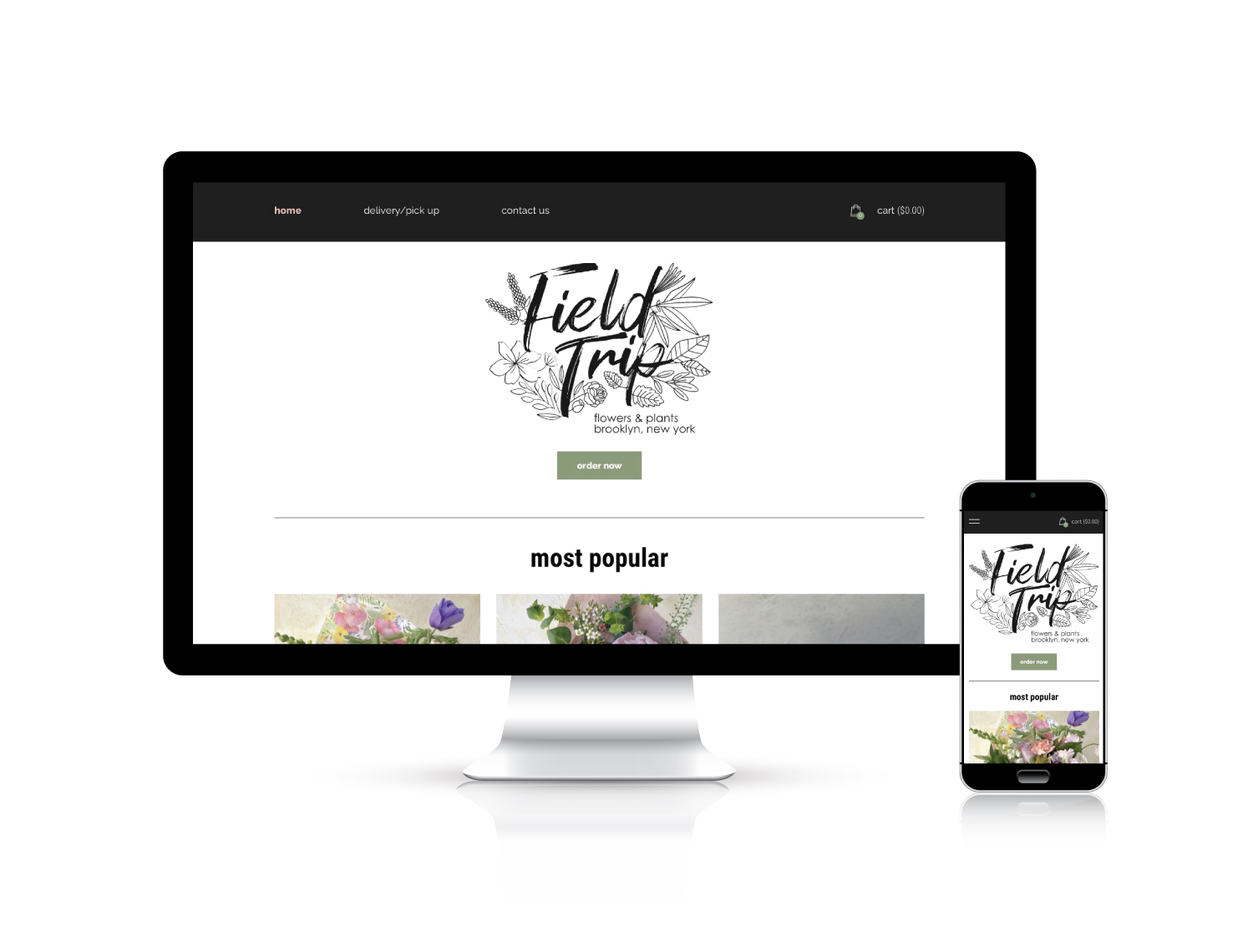 Field Trip website design portfolio project