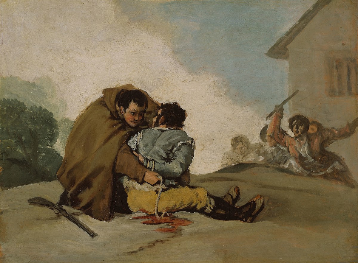 Friar Pedro Binds El Maragato with a Rope c 1806