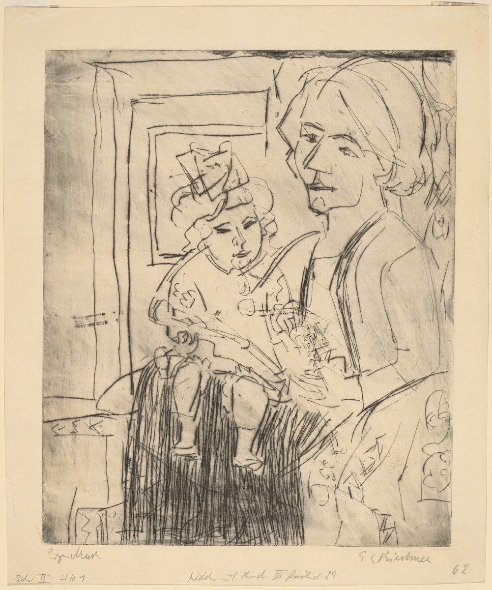 Young Woman with Child 1923
