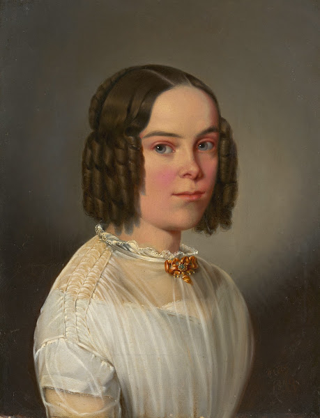 Half length Portrait of a Young Girl 1849