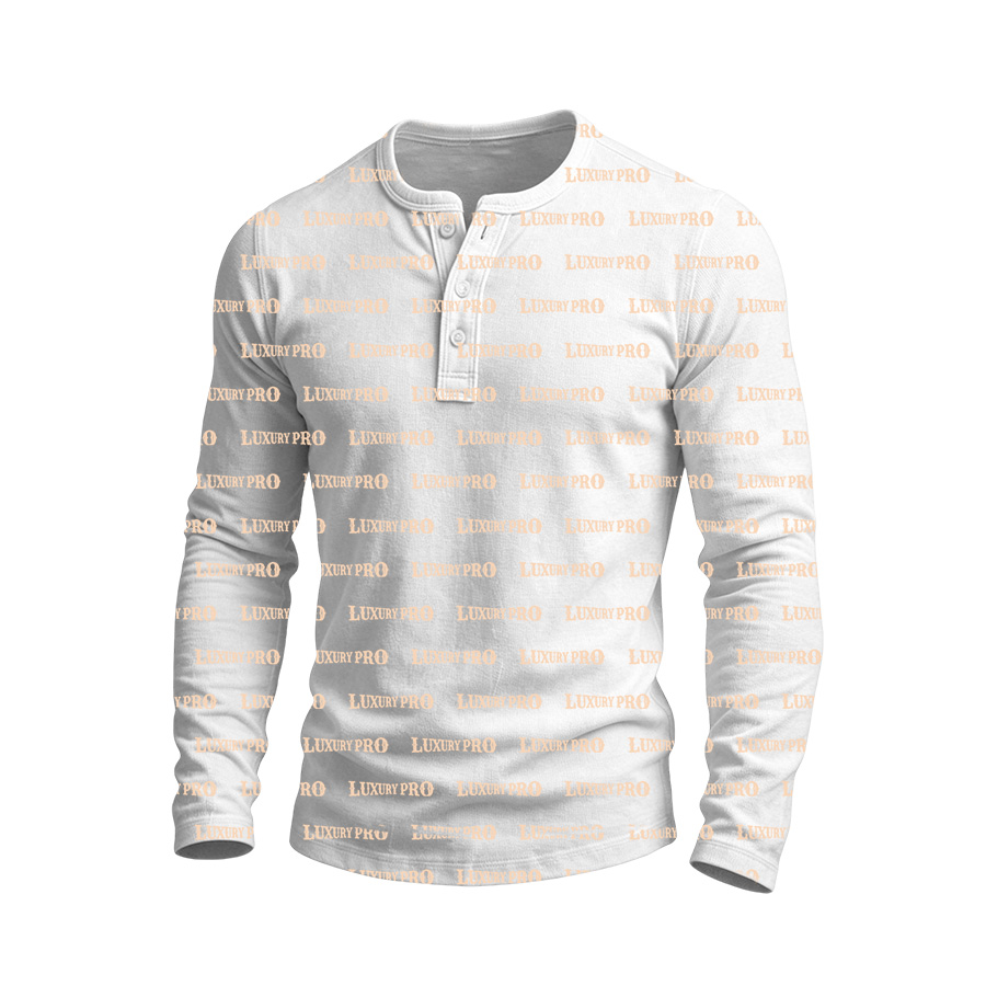 AOP TOL Three Button Long Sleeve