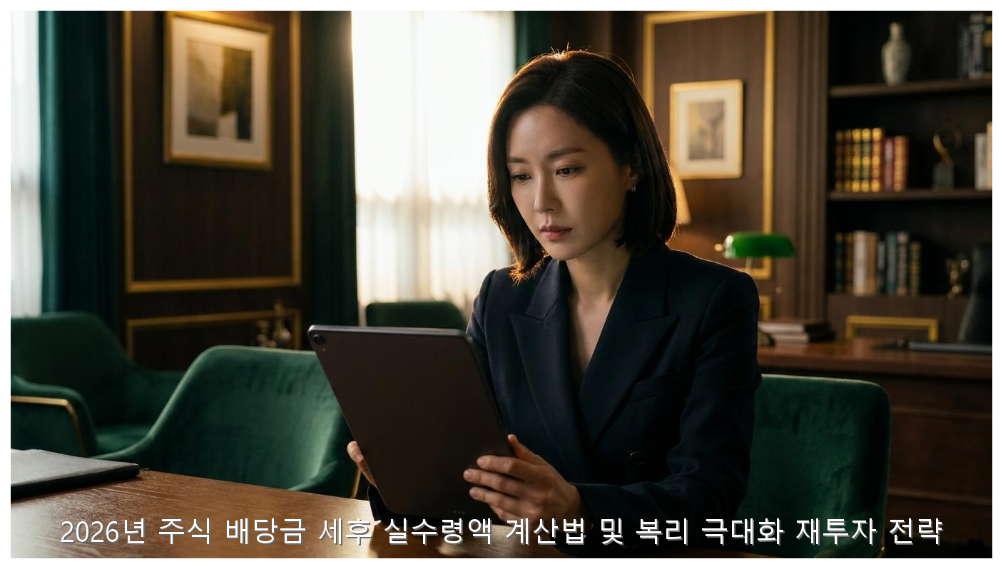 2026년 주식 배당금 세후 실수령액 계산법 및 복리 극대화 재투자 전략 핵심 안내 및 분석 인포그래픽 (5)
