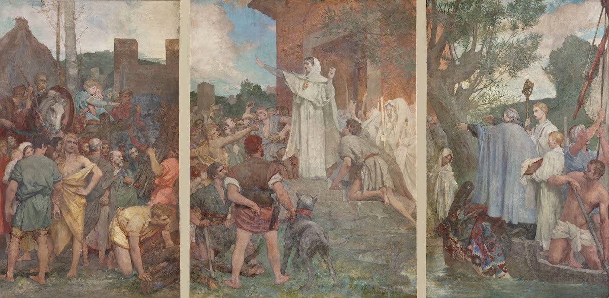 Sainte Geneviève calmant les Parisiens 1874 1891