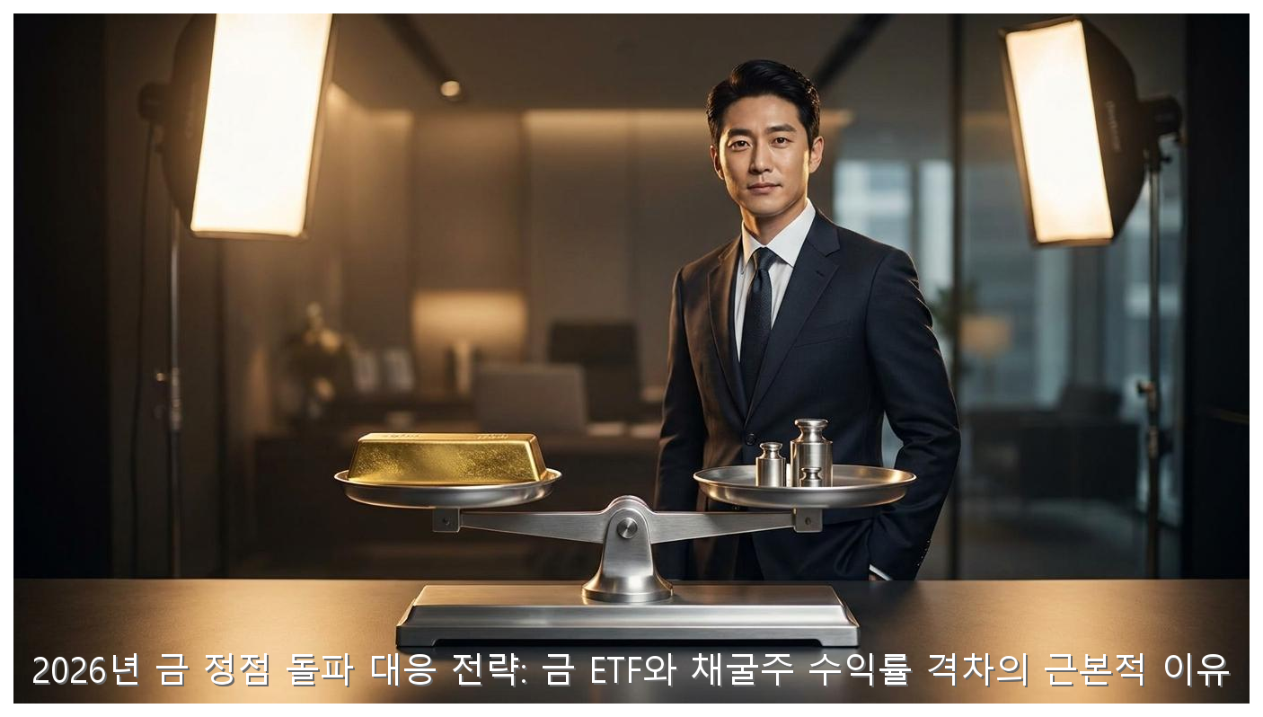 2026년 금 정점 돌파 대응 전략: 금 ETF와 채굴주 수익률 격차의 근본적 이유 핵심 안내 및 분석 인포그래픽 (2)