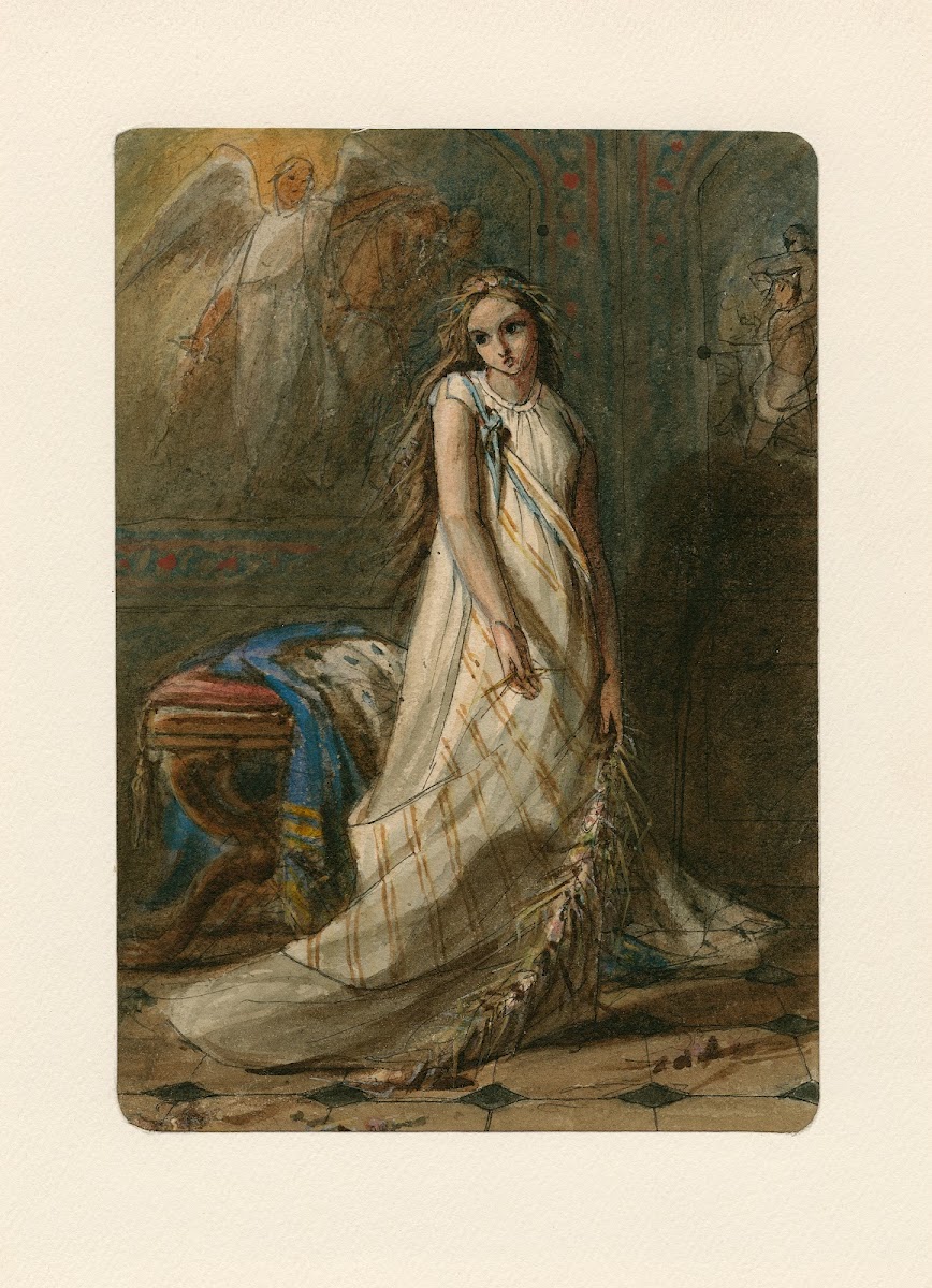 Hamlet full length portrait of Ophelia