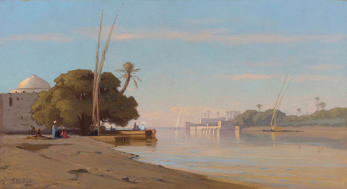 Mosque on the banks of the Nile