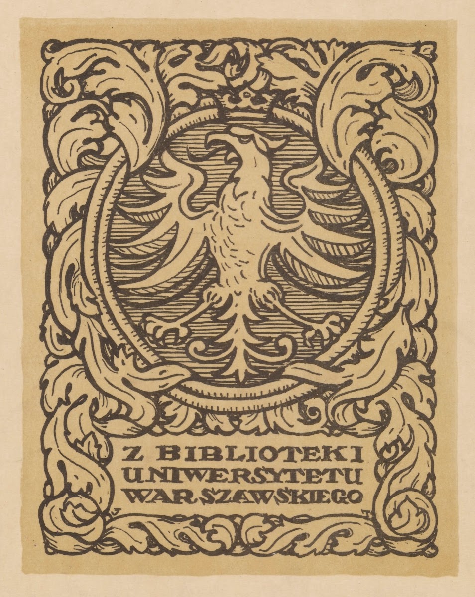 Bookplate Of The University Of Warsaw Library 1916
