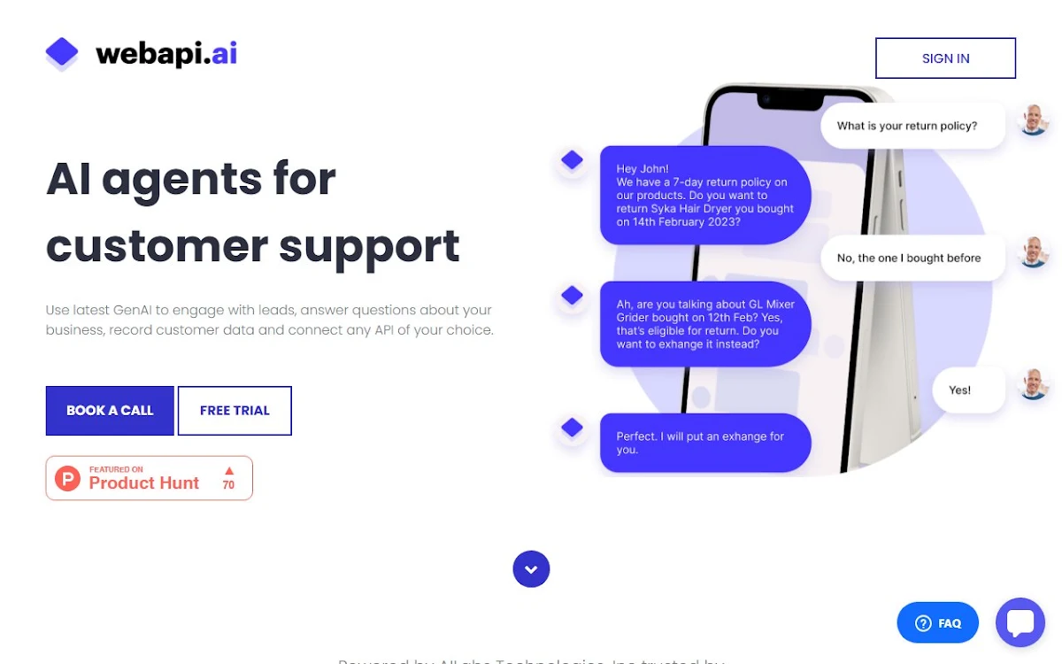 Captura de Webapi.ai 2.0
