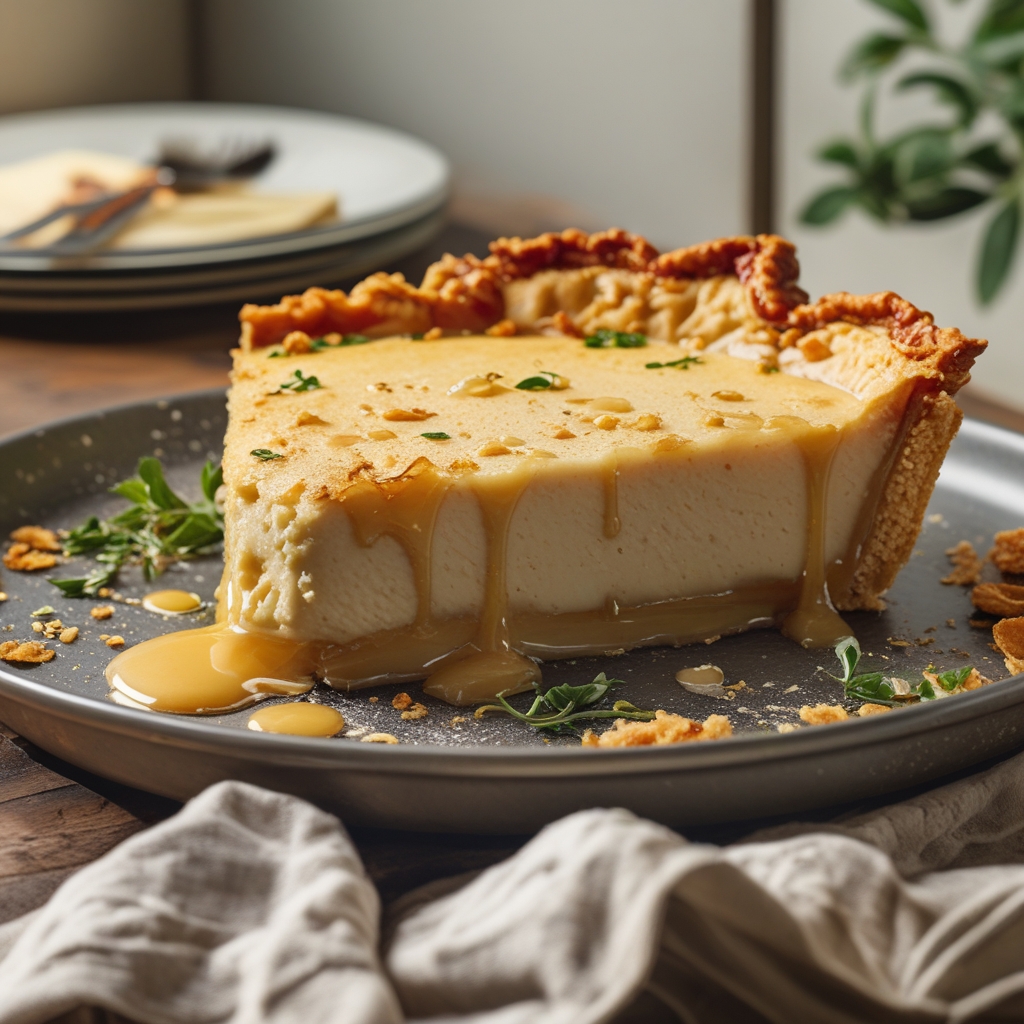 Creamy Apple Custard Impossible Pie - Easy Homemade Comfort Dessert finished