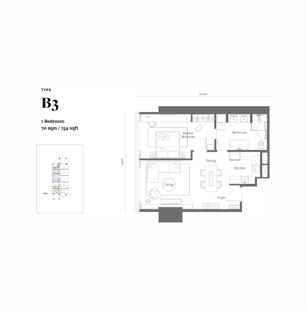 Jewel by Oxley KL City Centre floor plan