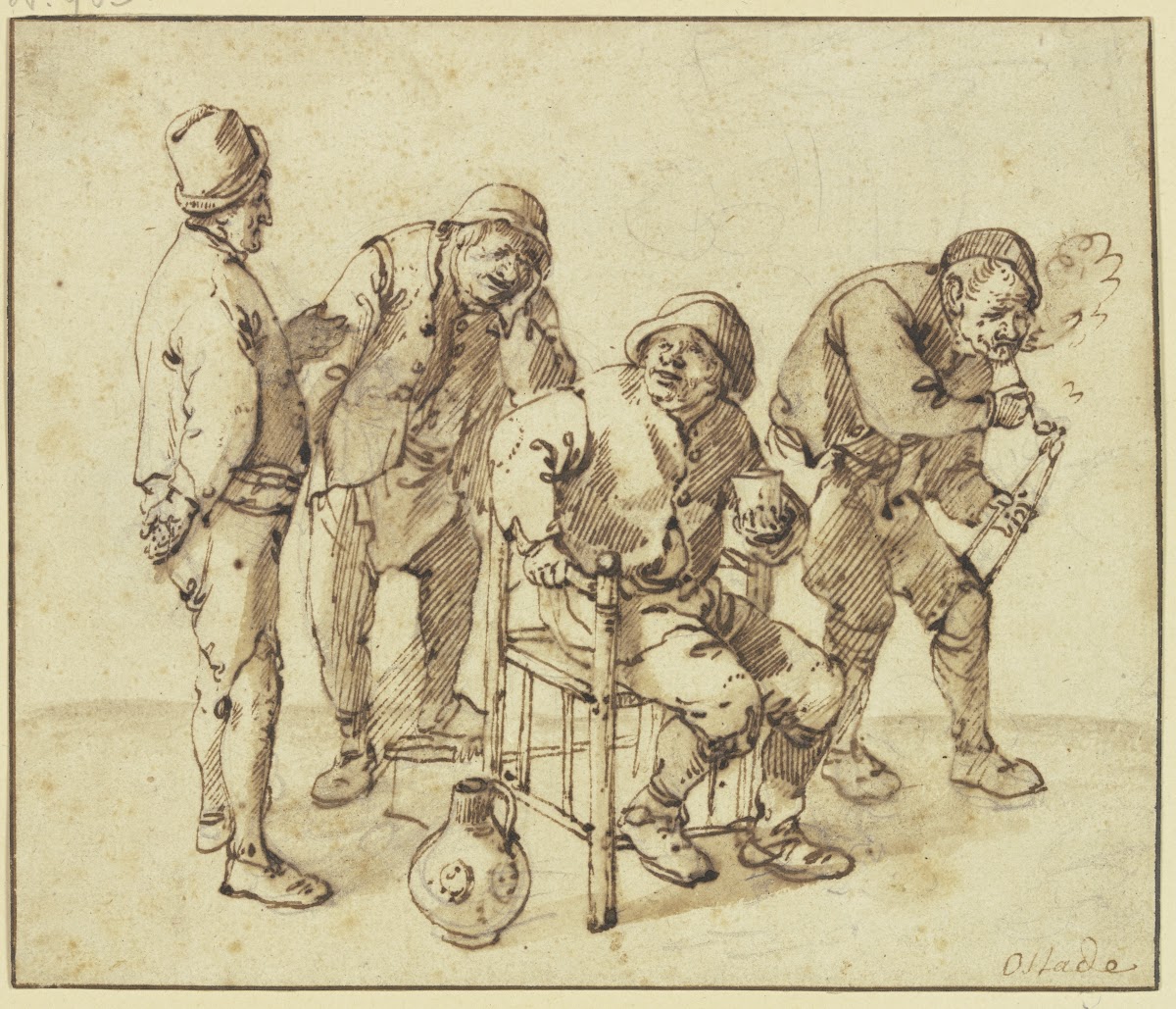 Group of four farmers ca 1644 1649