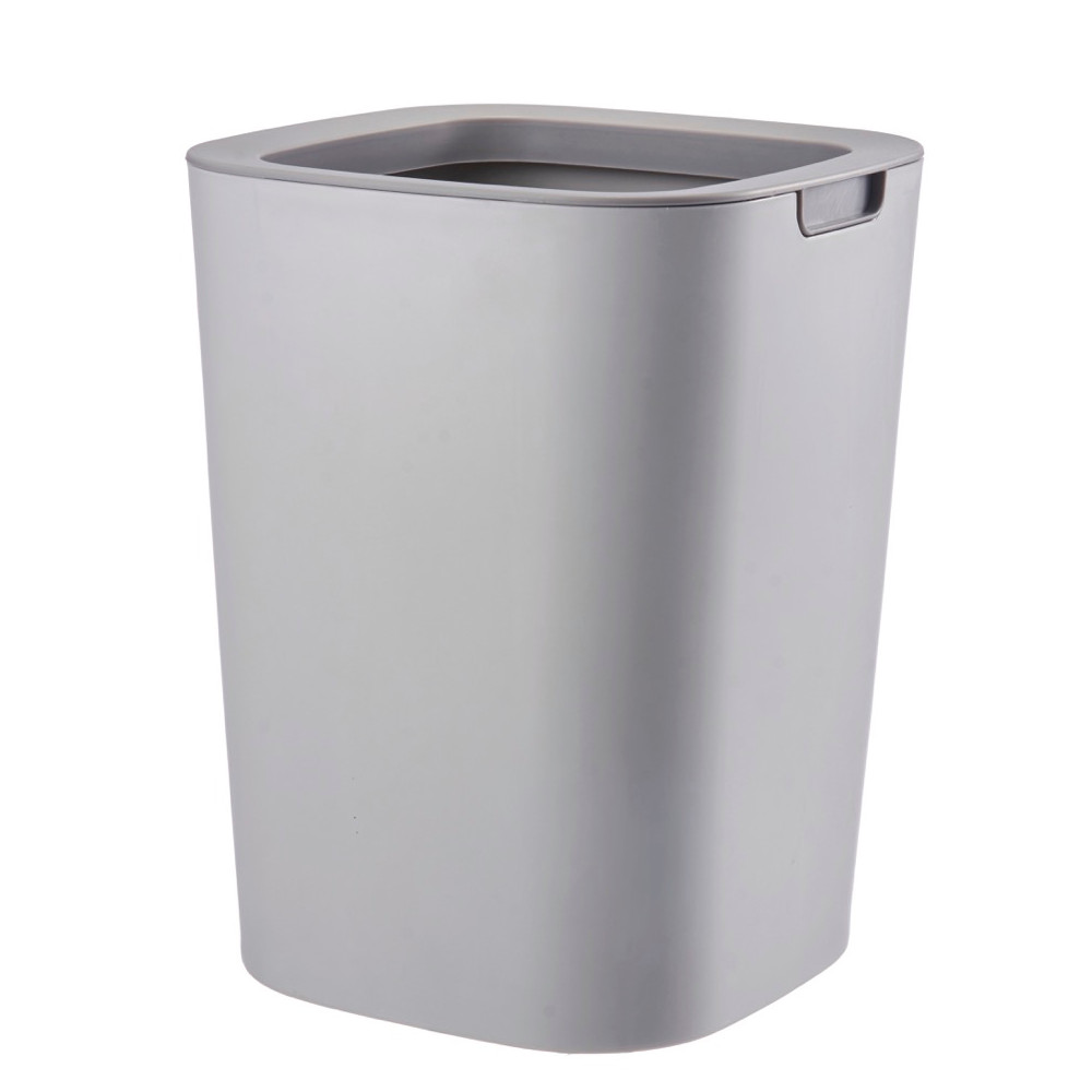 Bote de basura de polipropileno Kennedy Home Collection™ color gris, 8 L