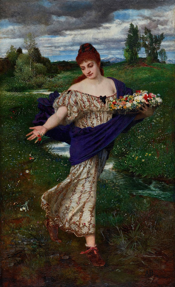 Flora scattering flowers 1875