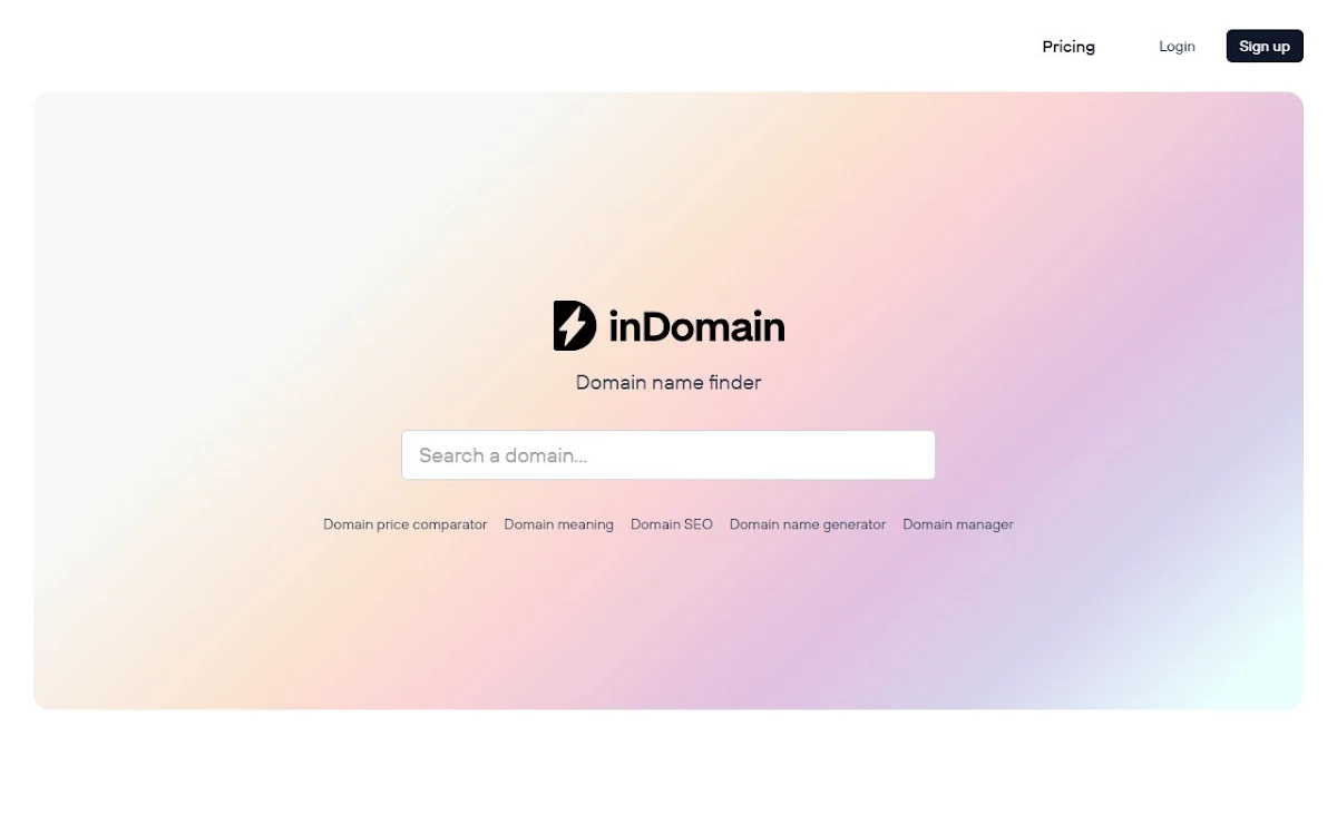 Captura de inDomain