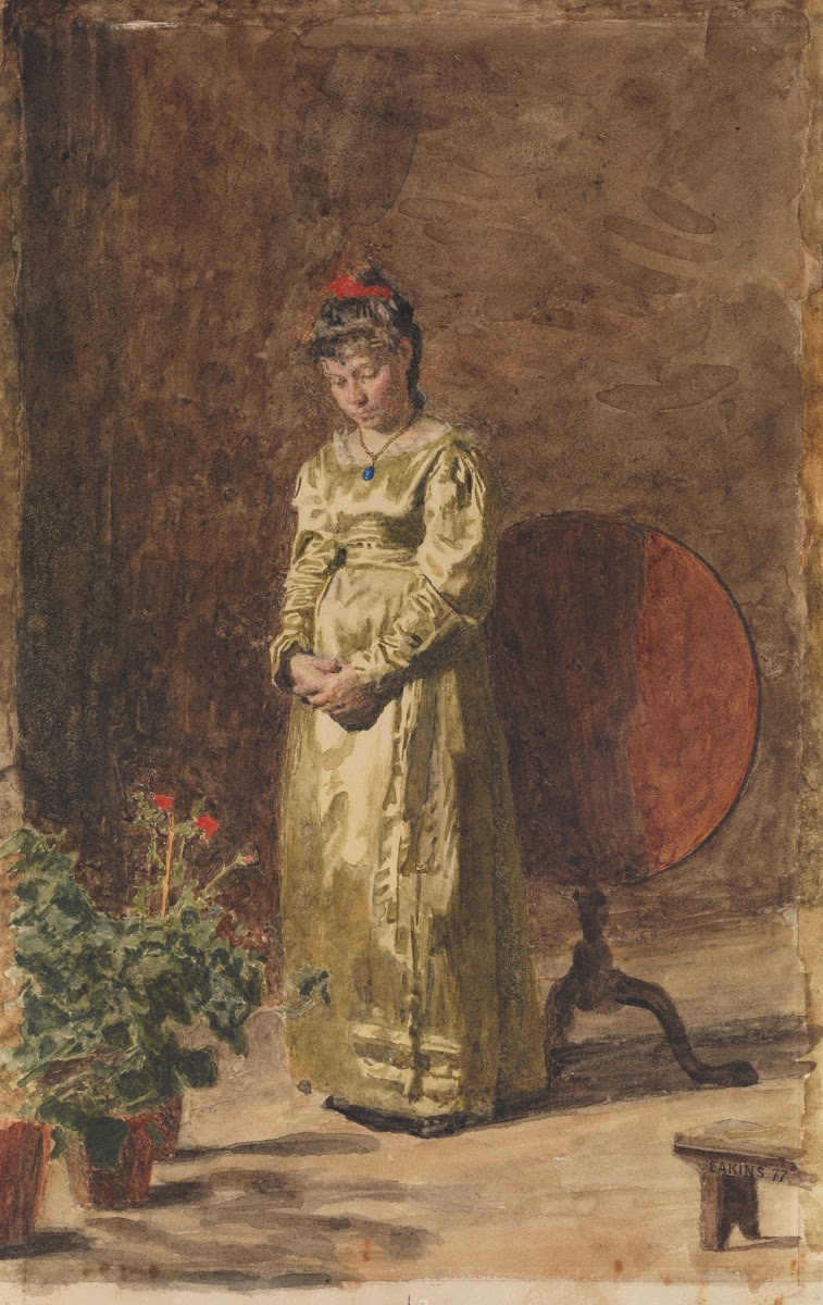Young Girl Meditating 1877