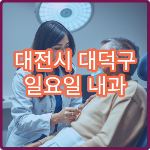 대전시 대덕구 일요일 내과 진료 병원 정보 소화불량 혈압 진료
