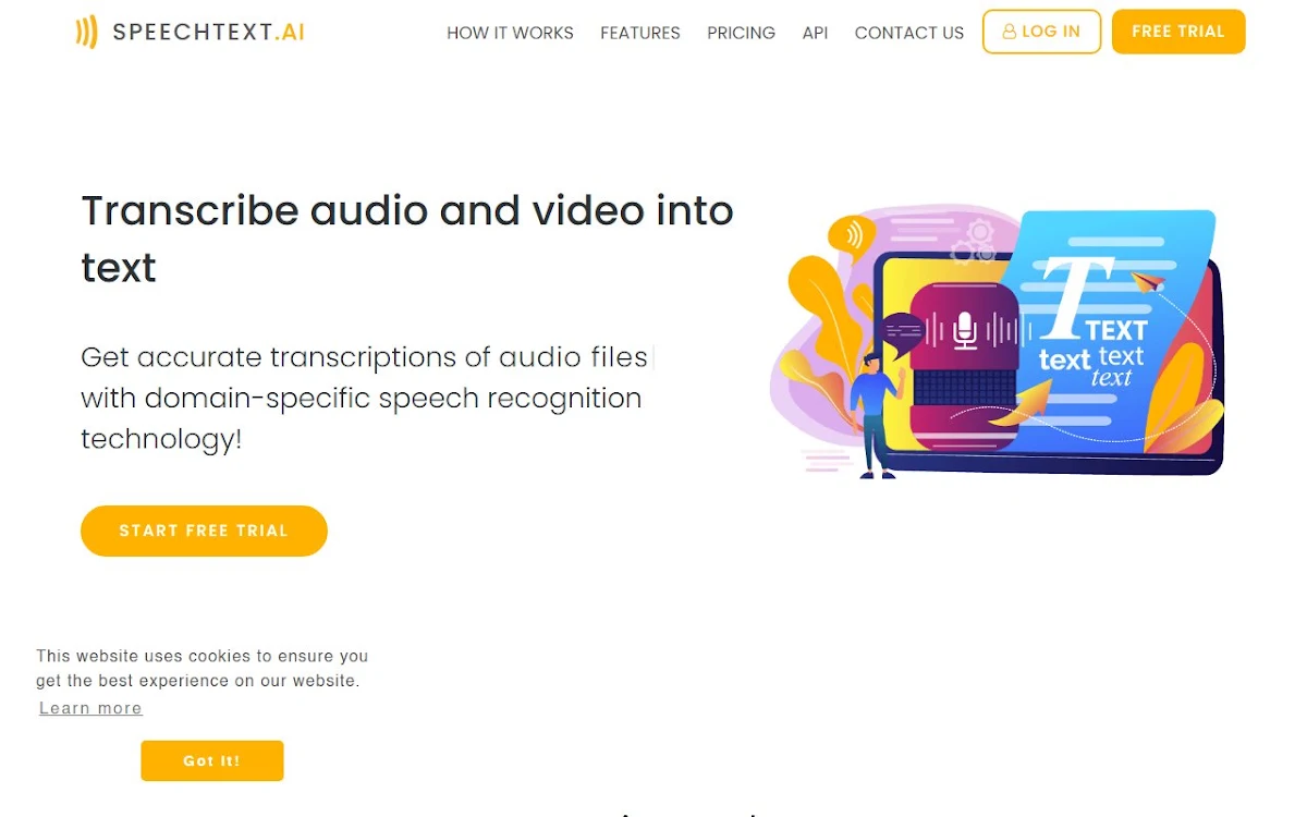 Captura de SpeechText.AI for Chrome