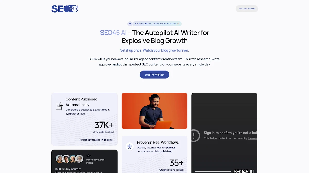 Captura de SEO45â„¢ AI