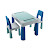 Комплект дитячий Teggi Multifun 1+2 (столик і 2 стільці) бірюзовий/сірий