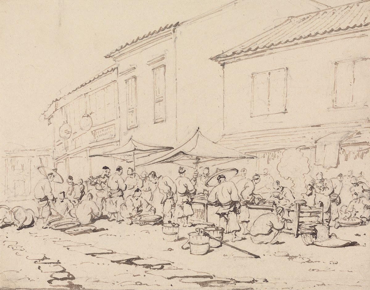 A Market Place and Crowd