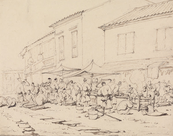 A Market Place and Crowd