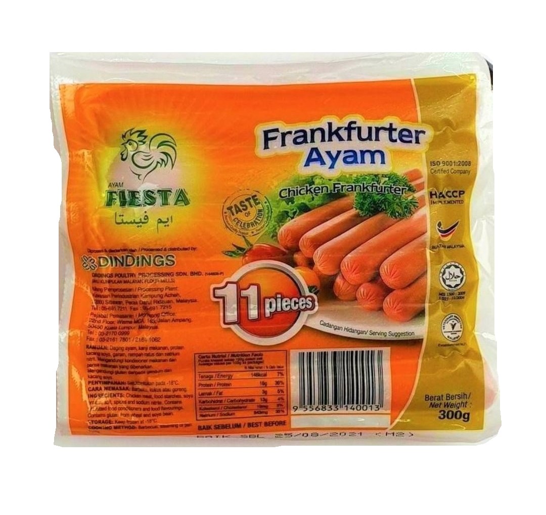 Fiesta Chicken Frank 11Pcs 300G