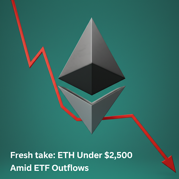 Fresh take: ETH Under $2,500 Amid ETF Outflows