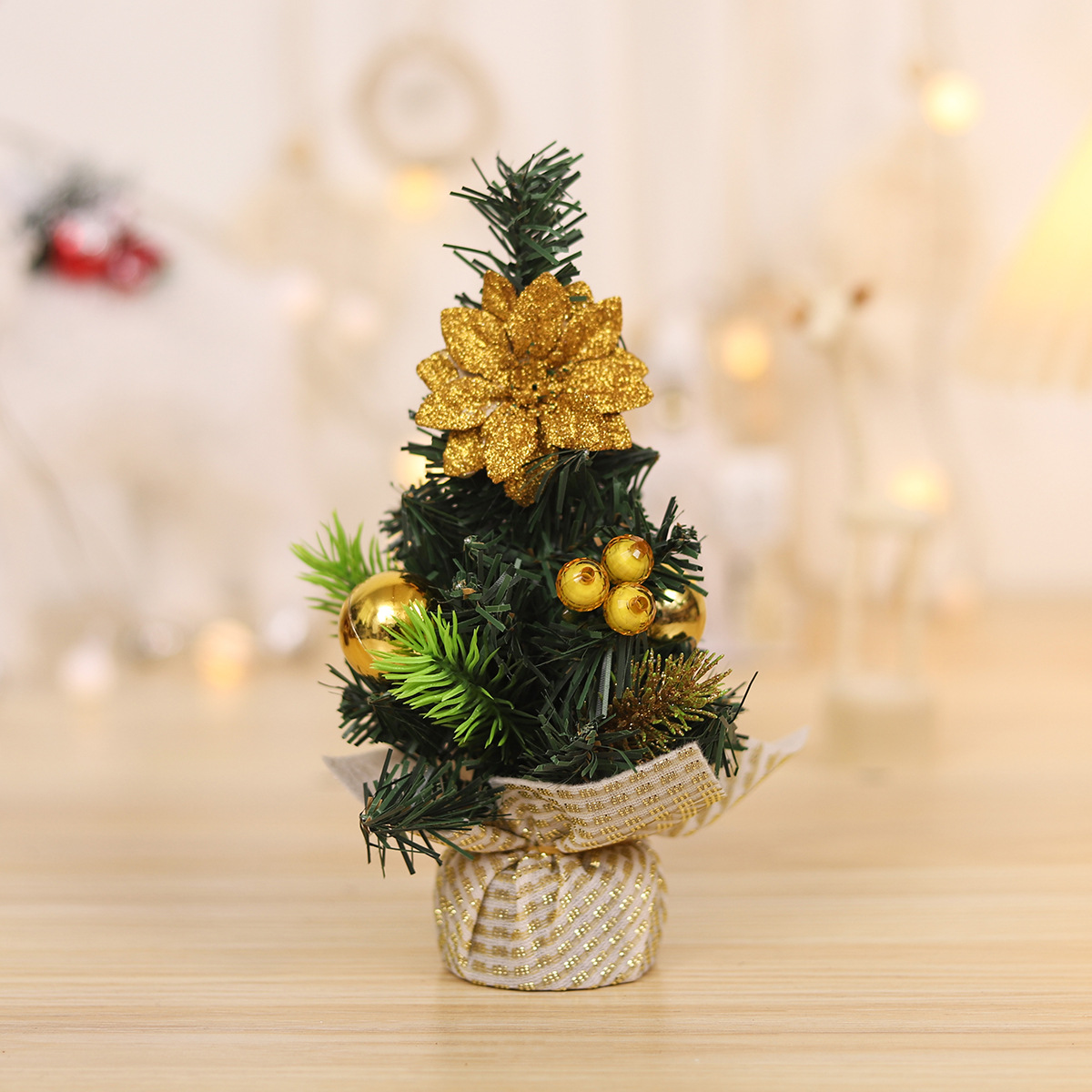 Mini-Weihnachtsbaum aus PVC, 20 cm, Tischdekoration