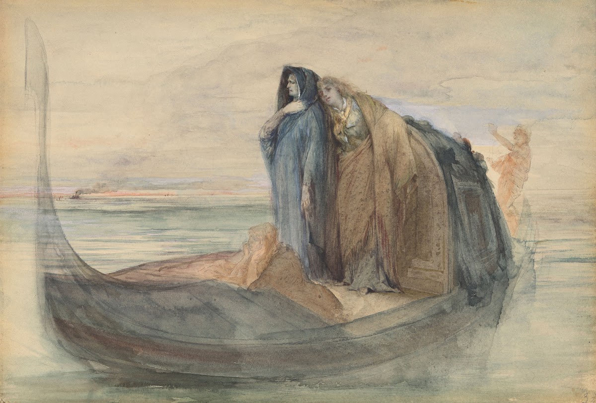 Gondola in the Venetian Lagoon ca 1880