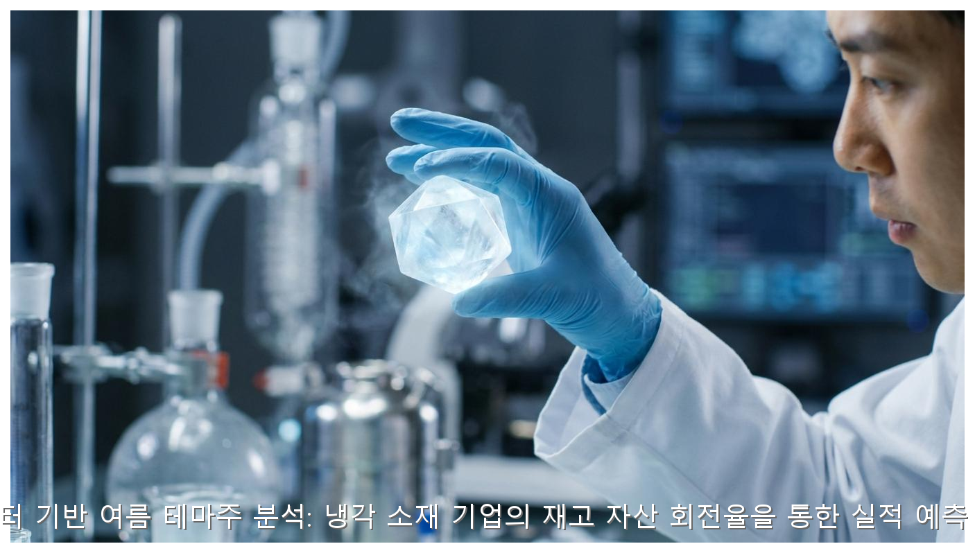 데이터 기반 여름 테마주 분석: 냉각 소재 기업의 재고 자산 회전율을 통한 실적 예측 전략 핵심 안내 및 분석 인포그래픽 (3)