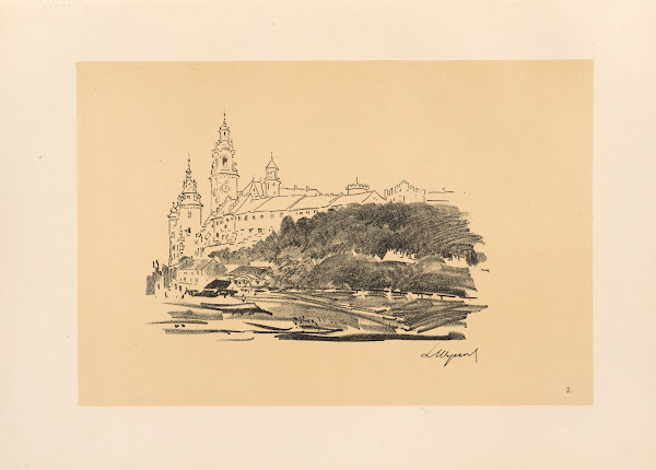 The Wawel Castle seen from the Zwierzyniec District 1915