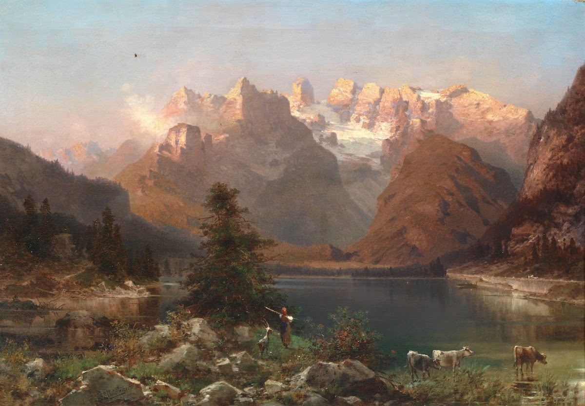 View of the Dolomites Lago di Landro