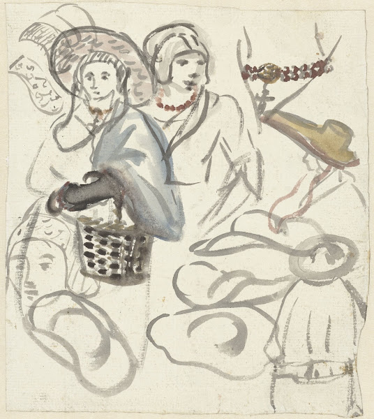 Kostuumstudies van boerinnen 1770   1825