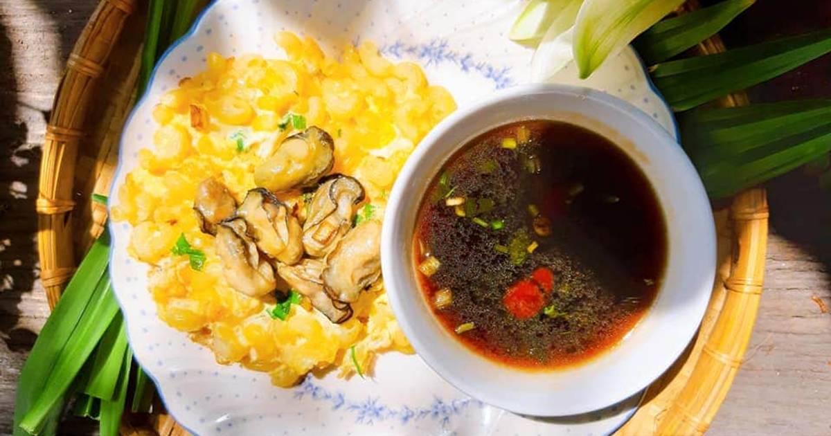 Nui chiên hàu và trứng